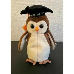 Wise the Owl Class of '98 TY Beanie Baby 1998 NWMT